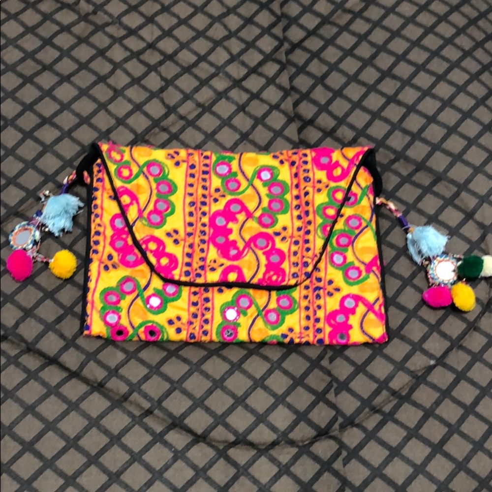 Clutch/purse/sling bag boho chic